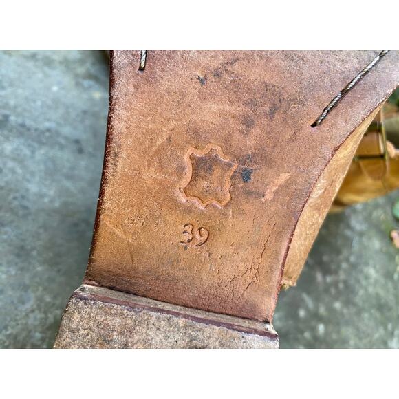 Free People Women's Size 39 US 8.5 US Brown Leather Ankle Straps Booties - Picture 12 of 13